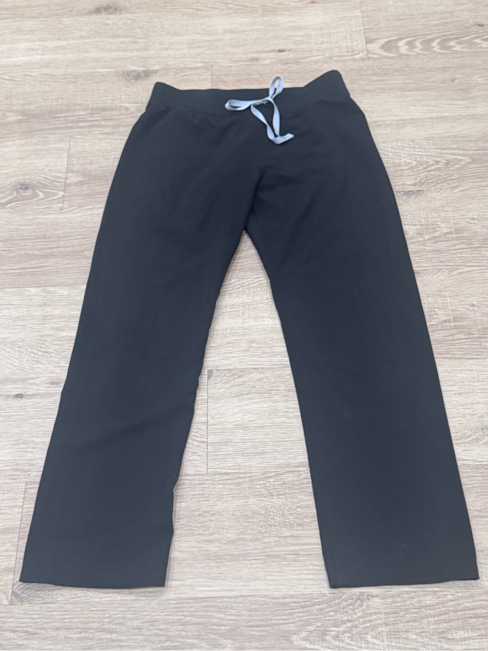 FIGS Technical Collection Black Drawstring Straight Leg Pants Size M